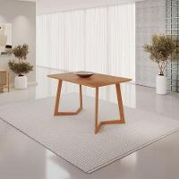 Mesa Jantar Fineza Tampo Amadeirado 120x80cm Pés Madeira Jcm Cinamomo - 2