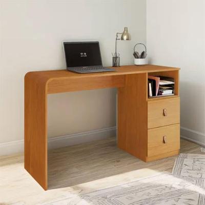 Escrivaninha Escritório Alice 2 Gavetas Puxador Em Couro Jcm Cinamomo