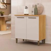 Balcão De Cozinha Ouro 2 Portas 80cm Mdf Arte Móveis Cinamomo Off