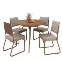 Conjunto Sala De Jantar 4 Cadeiras San Francisco Carraro - 2