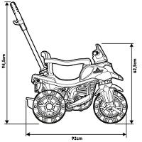 Moto Infantil Triciclo Com Pedal E Haste Para Segurar - 4