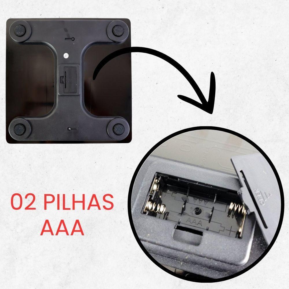 Balança Bioimpedância Digital Corporal Com Aplicativo Bluetooth Analise 180kg De Precisão Banheiro - 4