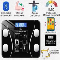 Balança Bioimpedância Digital Corporal Com Aplicativo Bluetooth Analise 180kg De Precisão Banheiro - 2
