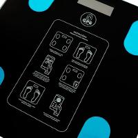 Balança Bioimpedância Digital Corporal Com Aplicativo Bluetooth Analise 180kg De Precisão Banheiro - 5