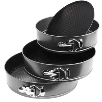 Kit 3 Formas Redonda Fundo Removível Para Tortas Com Travas Lateral Premium