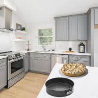 Kit 3 Formas Redonda Fundo Removível Para Tortas Com Travas Lateral Premium