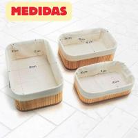 Kit 3 Cestos De Bambu Tamanhos Diferentes Organizador De Ambientes E Casa - 8