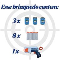 Arminha De Brinquedo Infantil Pistola Lança Dardos Tiro Ao Alvo