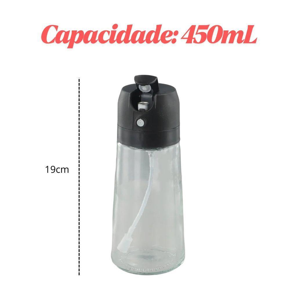 Galheteiro Porta Azeite Com Borrifador Prático Economico 450ml - 3