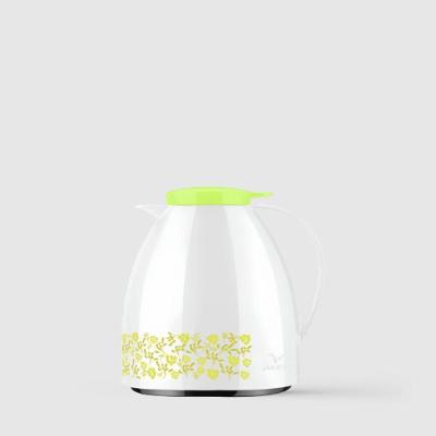 Bule Viena Baby 400ml Com Gatilho Flores Verde Lime Invicta
