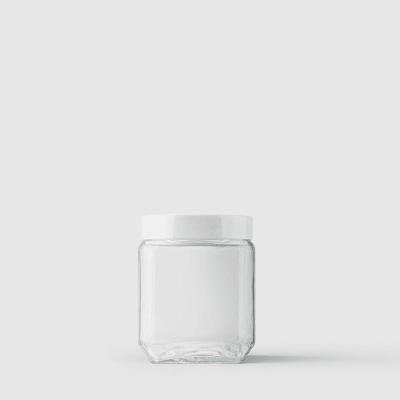 Pote De Vidro Quadrado 1,2l Branco Invicta