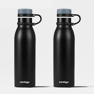 Kit Com 2 Garrafas Térmicas Matterhorn Black Contigo | 591ml