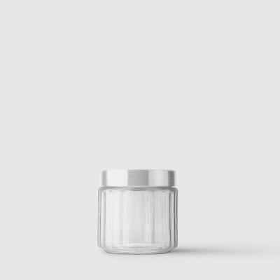 Pote De Vidro Redondo Collection 800ml Inox Escovado Invicta