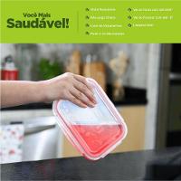 Kit Com 10 Potes De Vidro Herméticos Retangulares 640ml Marmita Ideal Invicta - 9