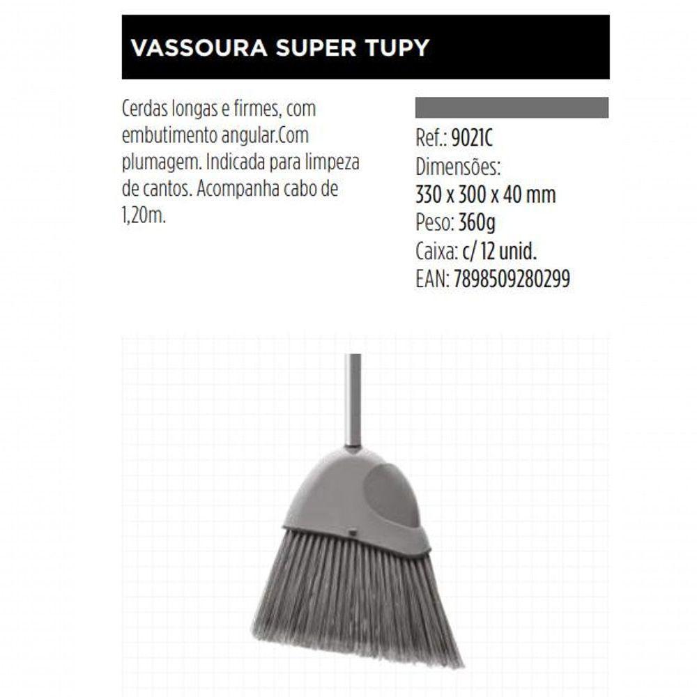 Vassoura Tupy Varre Canto Sem Cabo 30cm Bettanin Superpro - 3