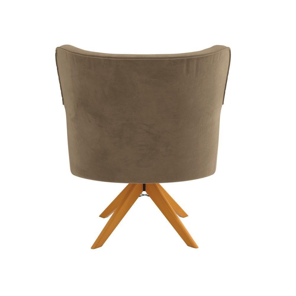 Poltrona Olga Kappesberg Veludo Deluxe Bege - 6