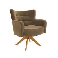 Poltrona Olga Kappesberg Veludo Deluxe Bege - 2