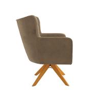 Poltrona Olga Kappesberg Veludo Deluxe Bege - 5