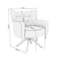 Poltrona Olga Kappesberg Veludo Deluxe Bege - 7