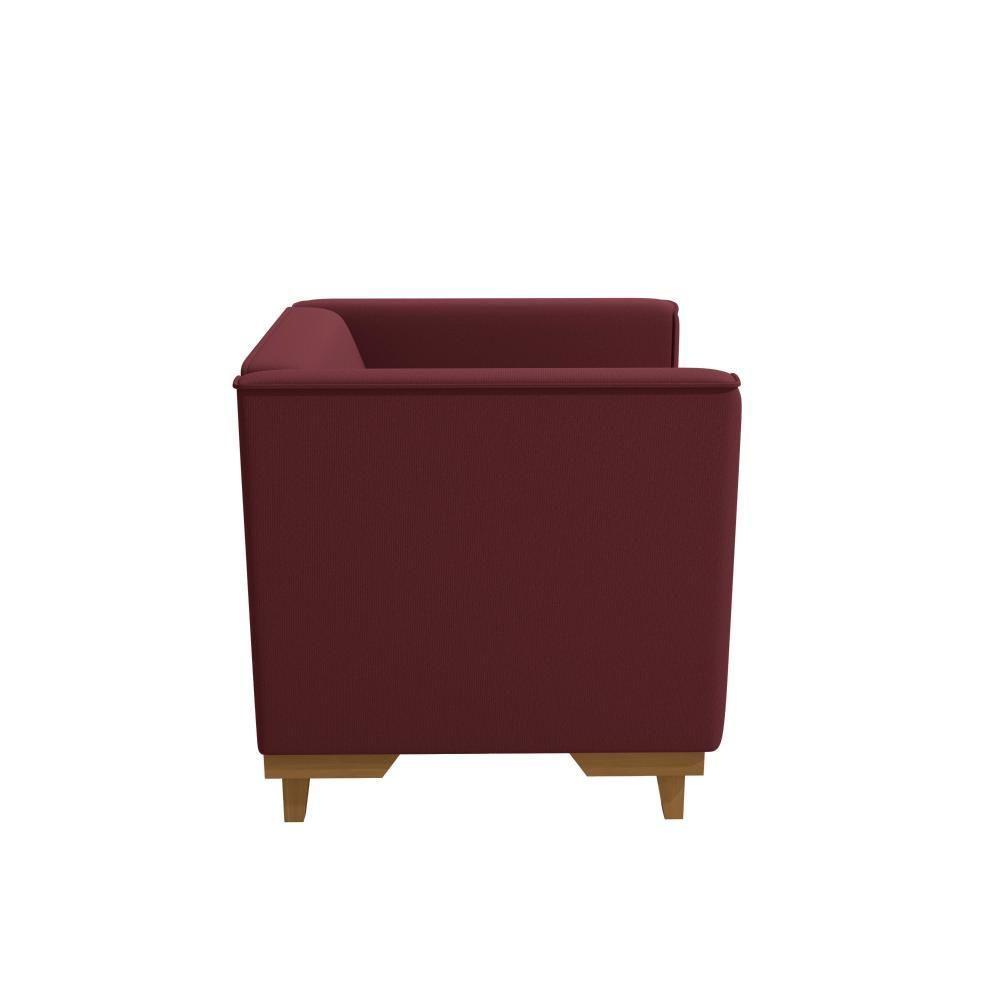 Poltrona Ravena Kappesberg Veludo Bordô - 6