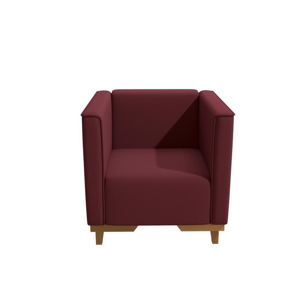 Poltrona Ravena Kappesberg Veludo Bordô - 7