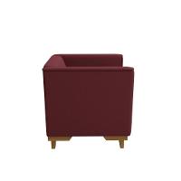 Poltrona Ravena Kappesberg Veludo Bordô - 6