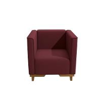 Poltrona Ravena Kappesberg Veludo Bordô - 7