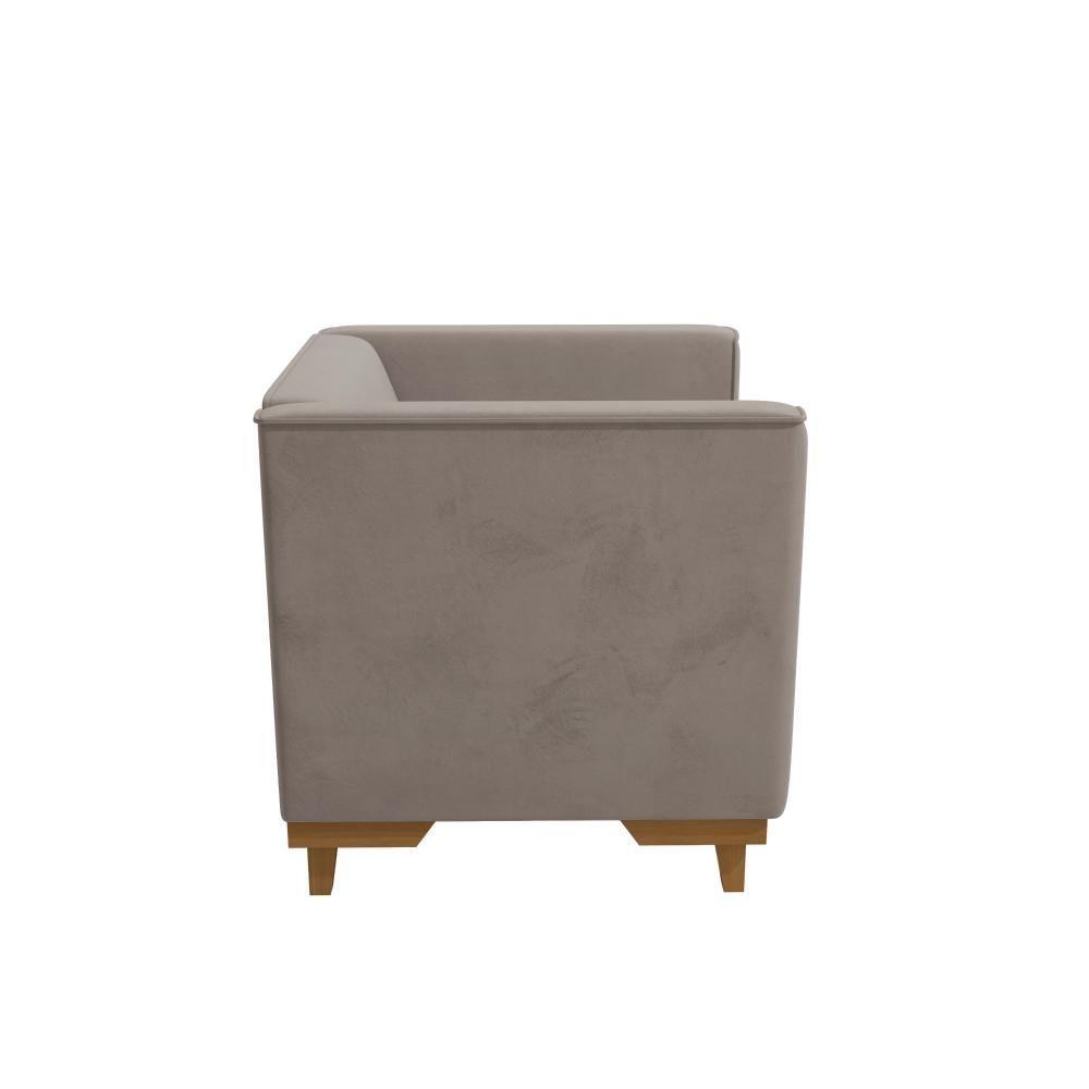 Poltrona Ravena Kappesberg Veludo Cinza - 7