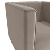 Poltrona Ravena Kappesberg Veludo Cinza - 5