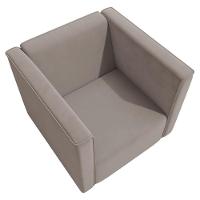 Poltrona Ravena Kappesberg Veludo Cinza - 6