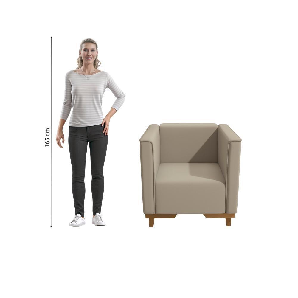 Poltrona Ravena Kappesberg Suede Bege - 2