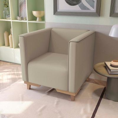 Poltrona Ravena Suede Bege Kappesberg
