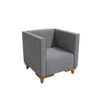 Poltrona Ravena Kappesberg Linho Cinza - 2