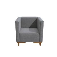 Poltrona Ravena Kappesberg Linho Cinza - 7