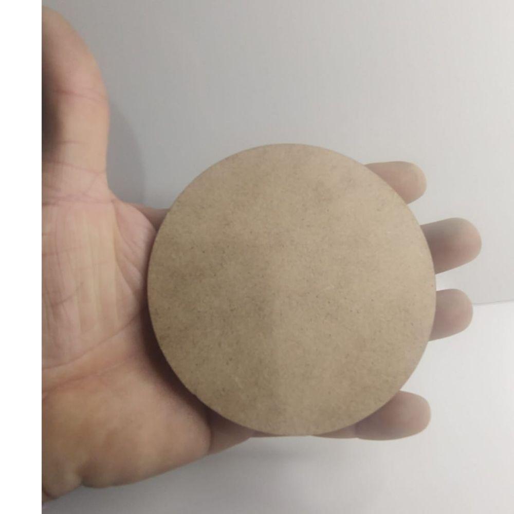Mdf Kit 50 Sousplats Redondo Cru Jogo Copos Mesa Mdf - 2