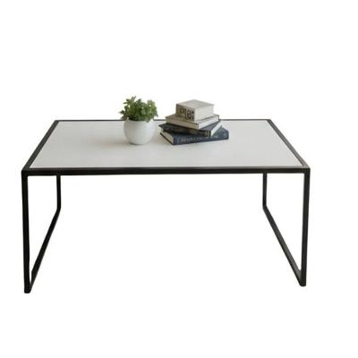 Mesa De Centro Com Ferro Mesinha Cor:branco
