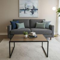 Mesa De Centro Mesinha Sala Luxo Estilo Industrial Cor:amêndola - 2