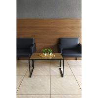 Mesa De Centro Mesinha Sala Luxo Estilo Industrial Cor:amêndola - 5