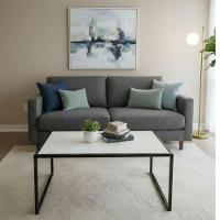 Mesa De Centro Sala De Estar Decoração Pés Em Ferro Cor:branco - 5