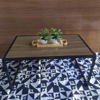 Mesa De Centro Sofá Mesa Cabeceira Moderna Quarto Decoração Cor:amêndola - 6