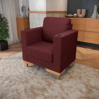 Poltrona Maya Kappesberg Veludo Bordô - 1