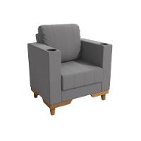 Poltrona Maya Kappesberg Veludo Titanio - 2