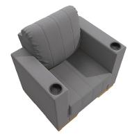 Poltrona Maya Kappesberg Veludo Titanio - 5