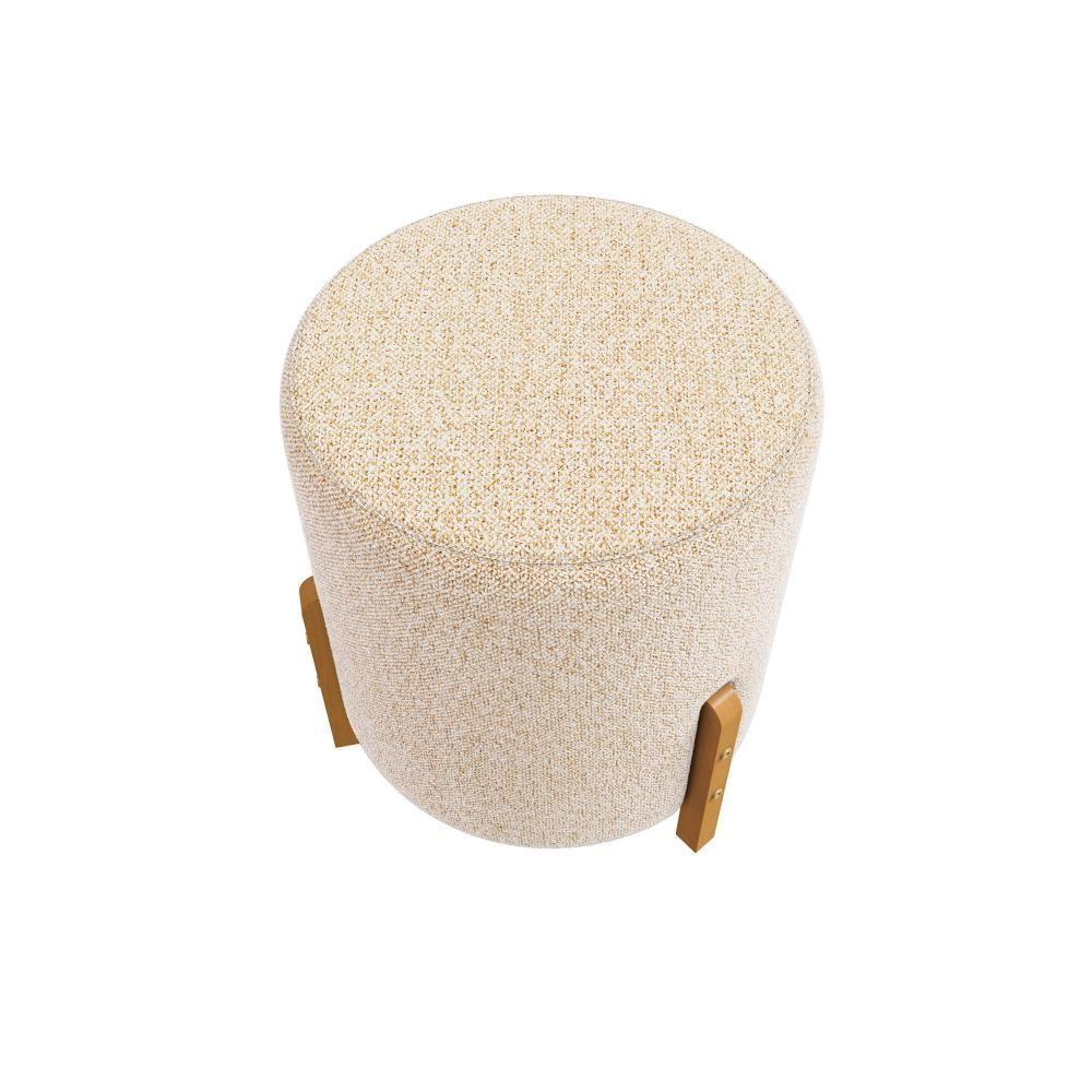 Puff Ravi Kappesberg Linho Mesclado Areia - 6