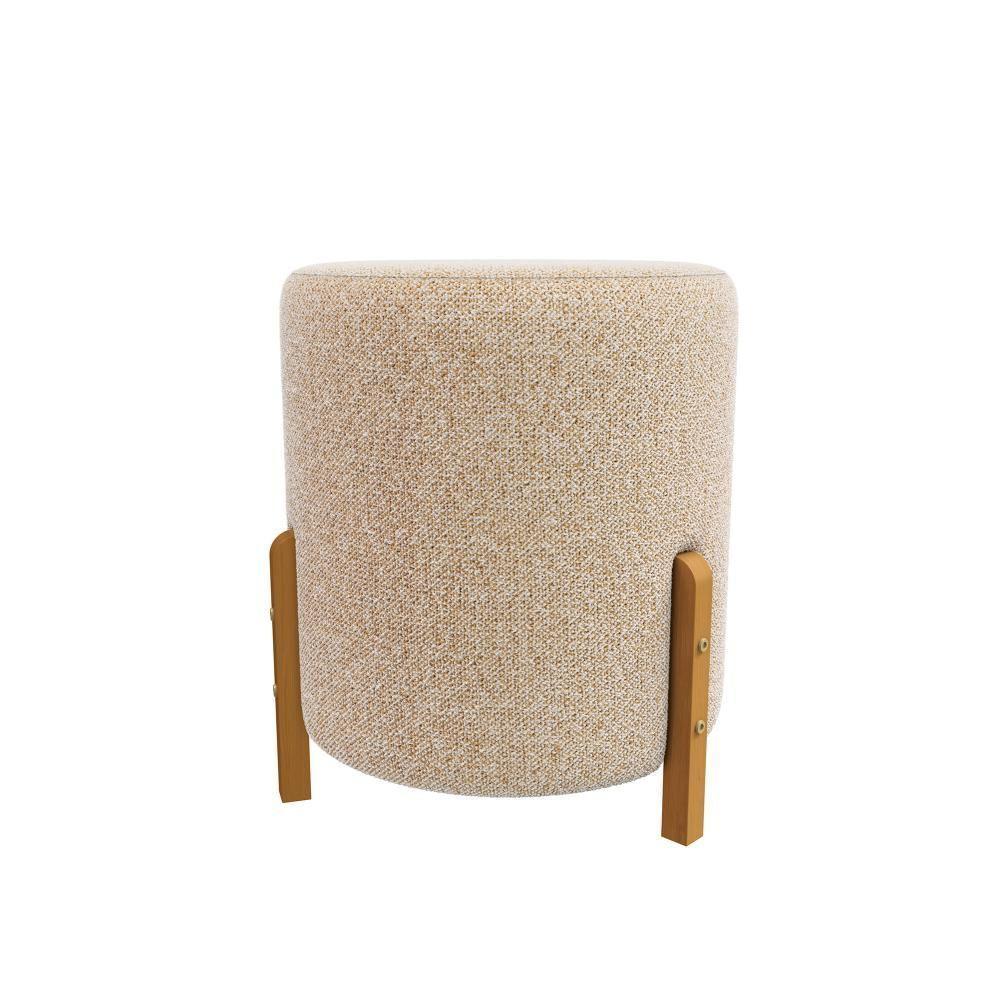 Puff Ravi Kappesberg Linho Mesclado Areia - 7