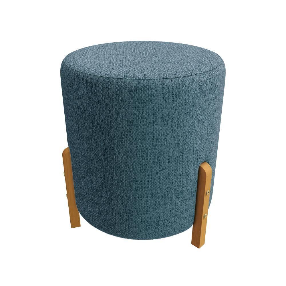 Puff Ravi Kappesberg Linho Azul - 2