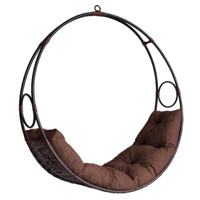 Cadeira Balanço Suspenso Lua Em Fibra Sintética Tabaco/marrom