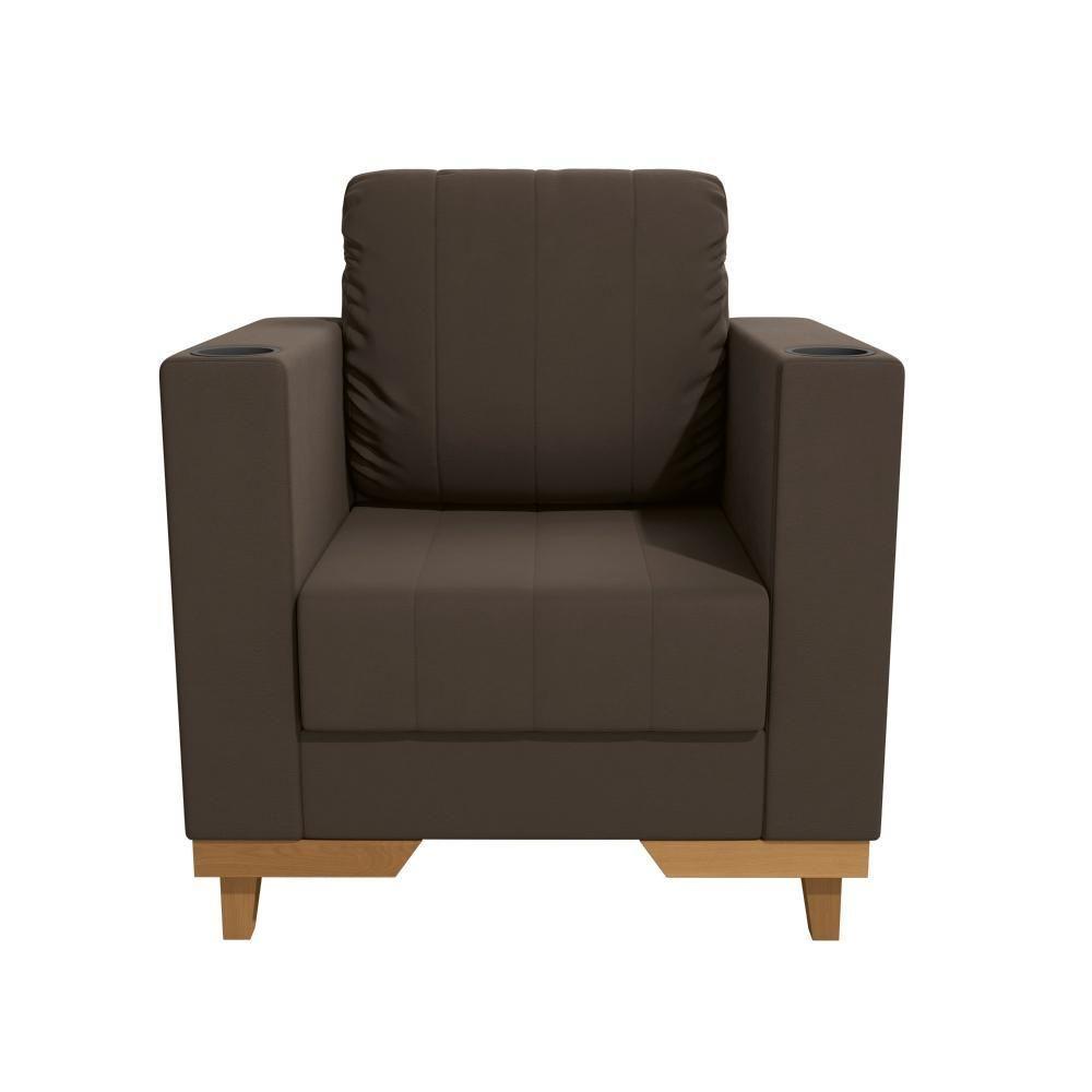 Poltrona Maya Kappesberg Suede Café - 5