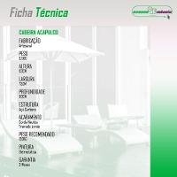 Conjunto 3 Cadeiras Para Area Externa Acapulco Aço Carbono Verde - 2