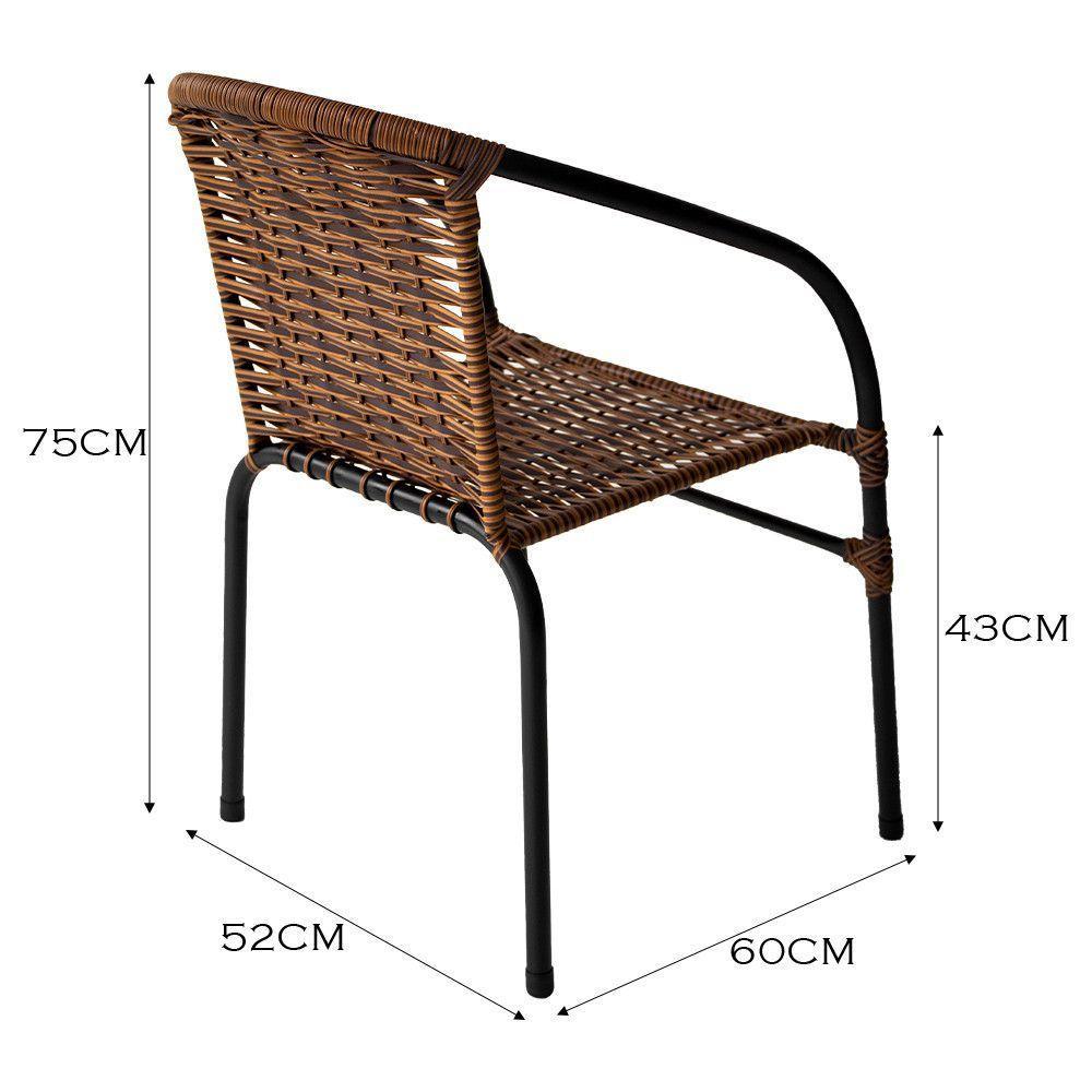 Jogo De Mesa 4 Cadeiras Happy Hour Para área Externa Argila - 3